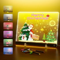 Lumiboard Led Drawing Board with 7 Colors,Light Up Acrylic Cosmody Drawing Board,Glowing Acrylic Dry Erase Board with Light,Lumiboard Led Boards to Write On,Halloween Christmas Gifts for Kids Teens