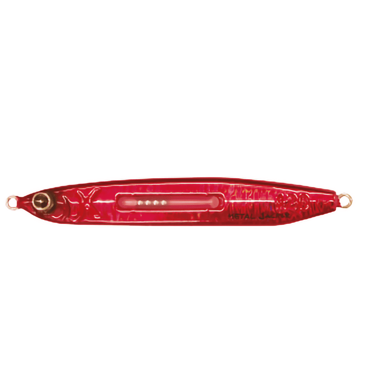 Lumica XTRADA Metal Jacker RAIZIN Glow and Rattle RED Jig 210g 155mm (7.4oz  6.1in) for Deep Sea Fishing JDM