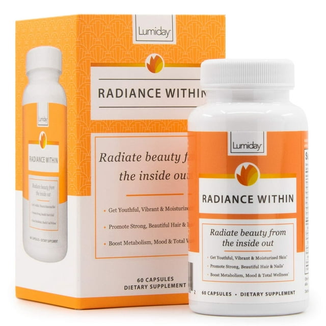 Lumiday Radiance Within Luxe Beauty Booster and Wellness Supplement for Women, Stress and Mood