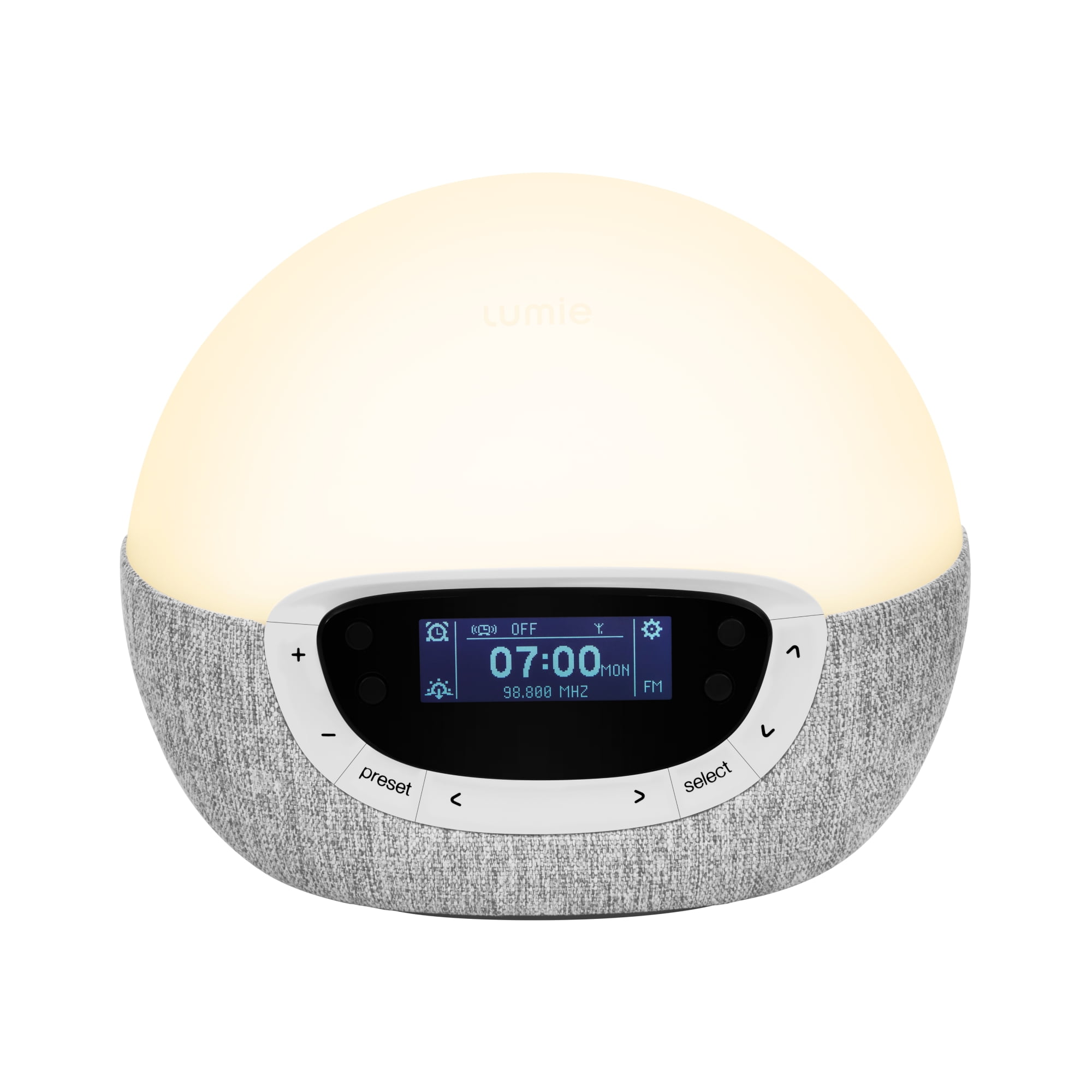 Lumie Bodyclock Shine 300 Wakeup Light Sunrise Alarm Clock, Sunset