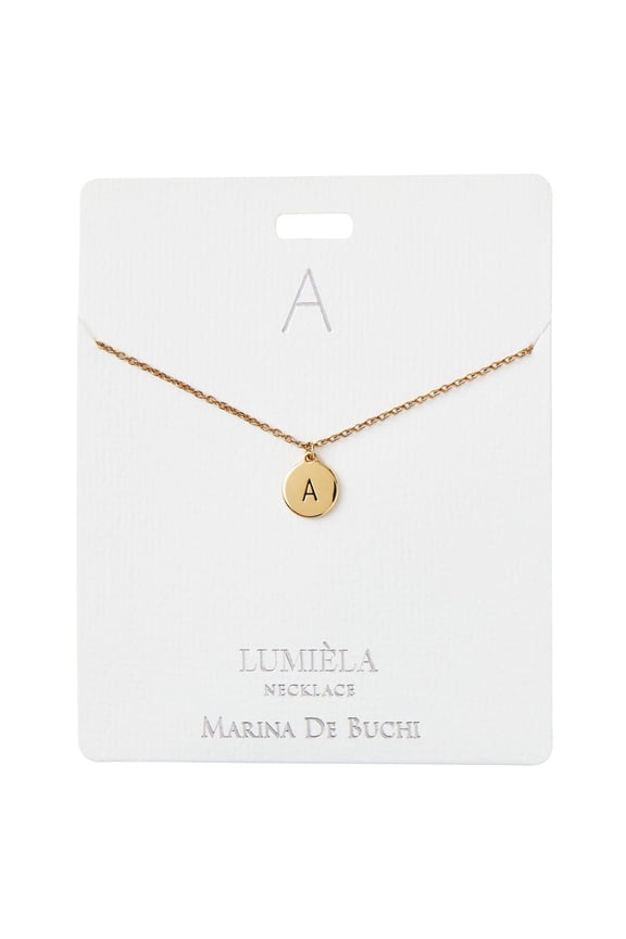 Personalized Initial Necklace in Gold Tone