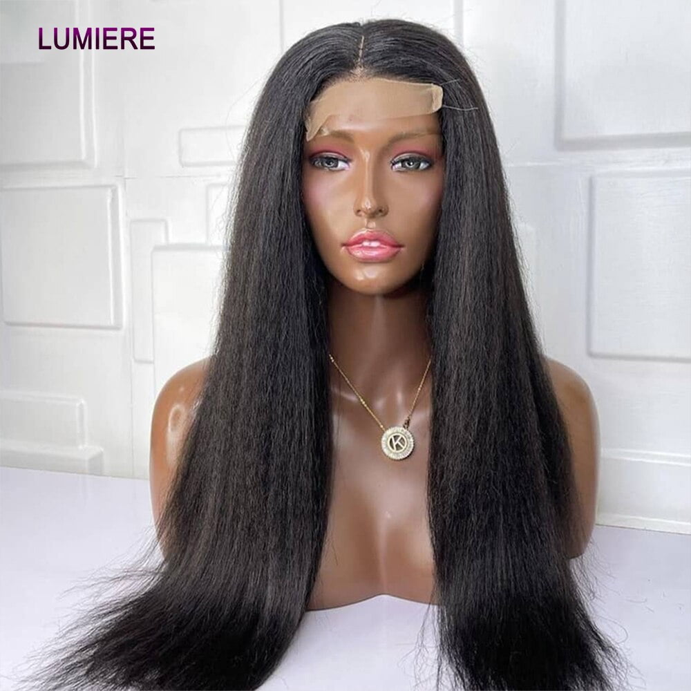 Lumiere Brazilian Kinky Straight Lace Closure Human Hair  display picture 3