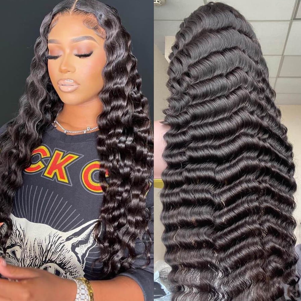 Lumiere Hair 30 32 Inch Loose Deep Wave 13x4 HD Lace Front Human
