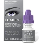 Lumify Redness Reliever Eye Drops, 0.08 fl oz Sterile, 2.5mL 2 Pack