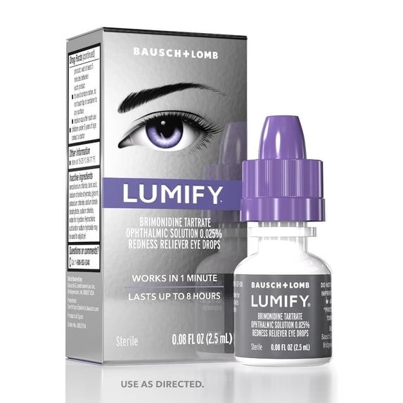 Lumify Redness Reliever Eye Drops 0.25 oz (Pack of 3)