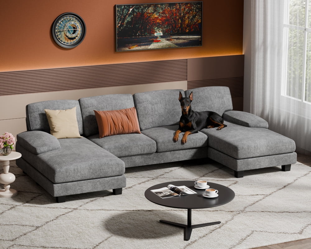 Homall Sectional Sofa 3-seat L-shaped Sofa with reversible
