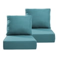 thumbnail image 1 of Lumiinofami Outdoor Chair Cushions Set 24 x 24 x 6 Inch, Waterproof & Fade Resistant Patio Furniture Replacement Deep Seat & Back Seat Cushions for Patio Chair Sofa Couch, Green, 1 of 8