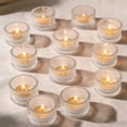 thumbnail image 1 of Lumikrypt 12Pcs Glass Tealight Candle Holder,Tea Candle Holders,Glass Votive Candle Holder for Table Centerpieces,Parties, Weddings and Home Deco,2.2 x 1.4 Inch, 1 of 7