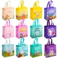 thumbnail image 1 of Lumikrypt 12 Pack Easter Bags with Handles, Large Easter Bags Reusable Non-Woven, Bunny Egg Gift Tote Bags with Handles for Easter Party Egg Hunts, 1 of 7