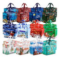thumbnail image 1 of Lumikrypt 24Pack(12 Designs)Christmas Large Gift Bags with Handles,Gold Stamping Reusable Christmas Bags,Non-Woven Tote Bags for Wrapping Xmas Party Favors,13 x 9.8 x 6.7inches, 1 of 8