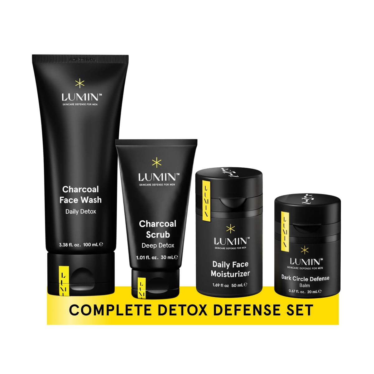 Lumin - Class Act Bundle - Men's Skincare Kit, Includes: Charcoal Face ...