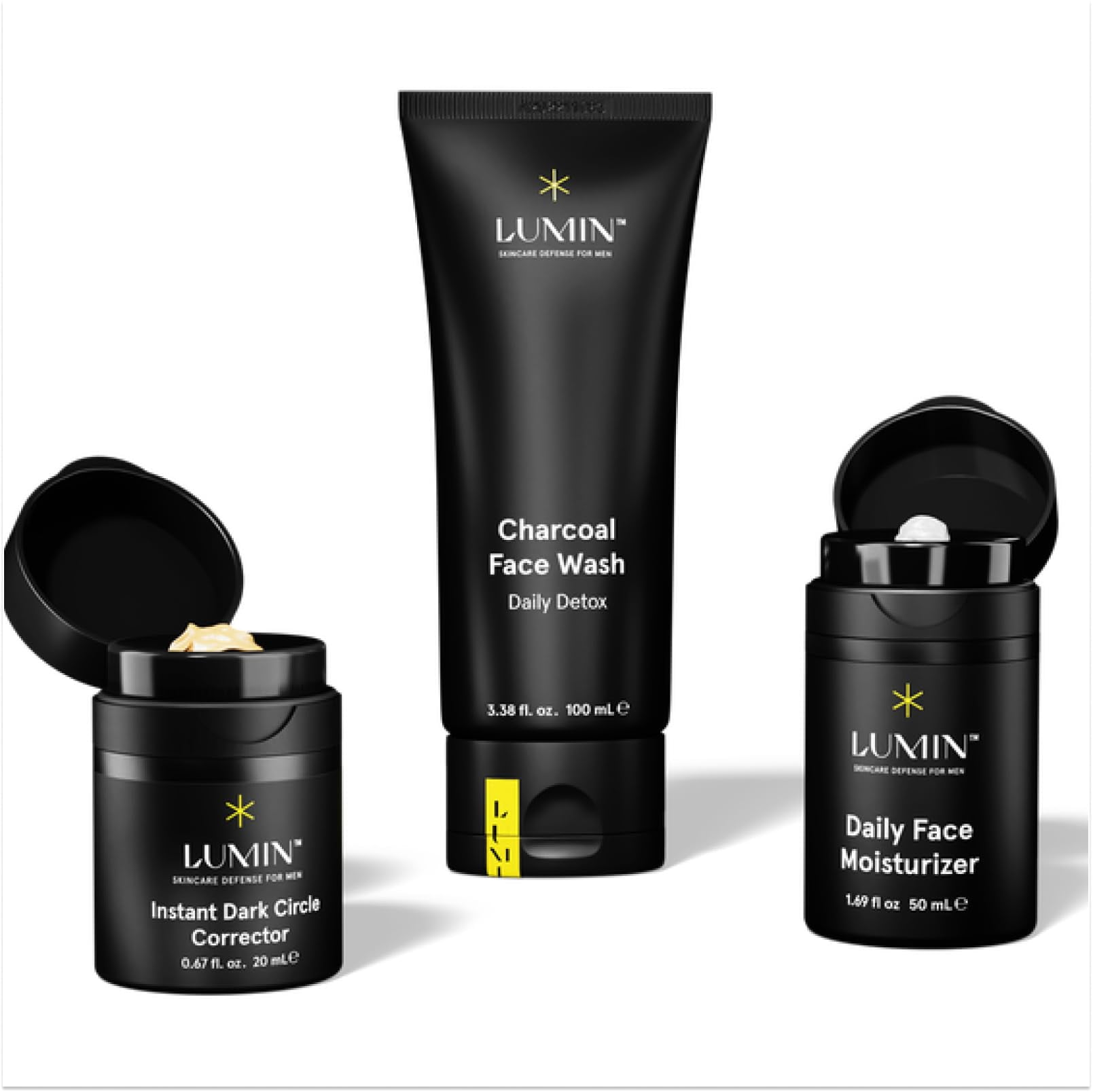 Lumin Skin Care Set Routine for Men Burnout Buster Trio Men's