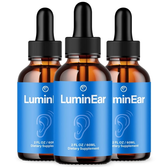 LuminEar Ear Health Support Drops Natural Formula Healthy Hearing Supplement Lumin Ear 90 Servings