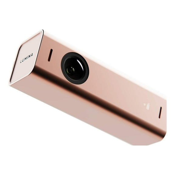 Lumina 4K Webcam: Studio-Quality Webcam Powered by AI. Look Great on Every Video Call. Compatible with Mac and PC. (Rose Gold)