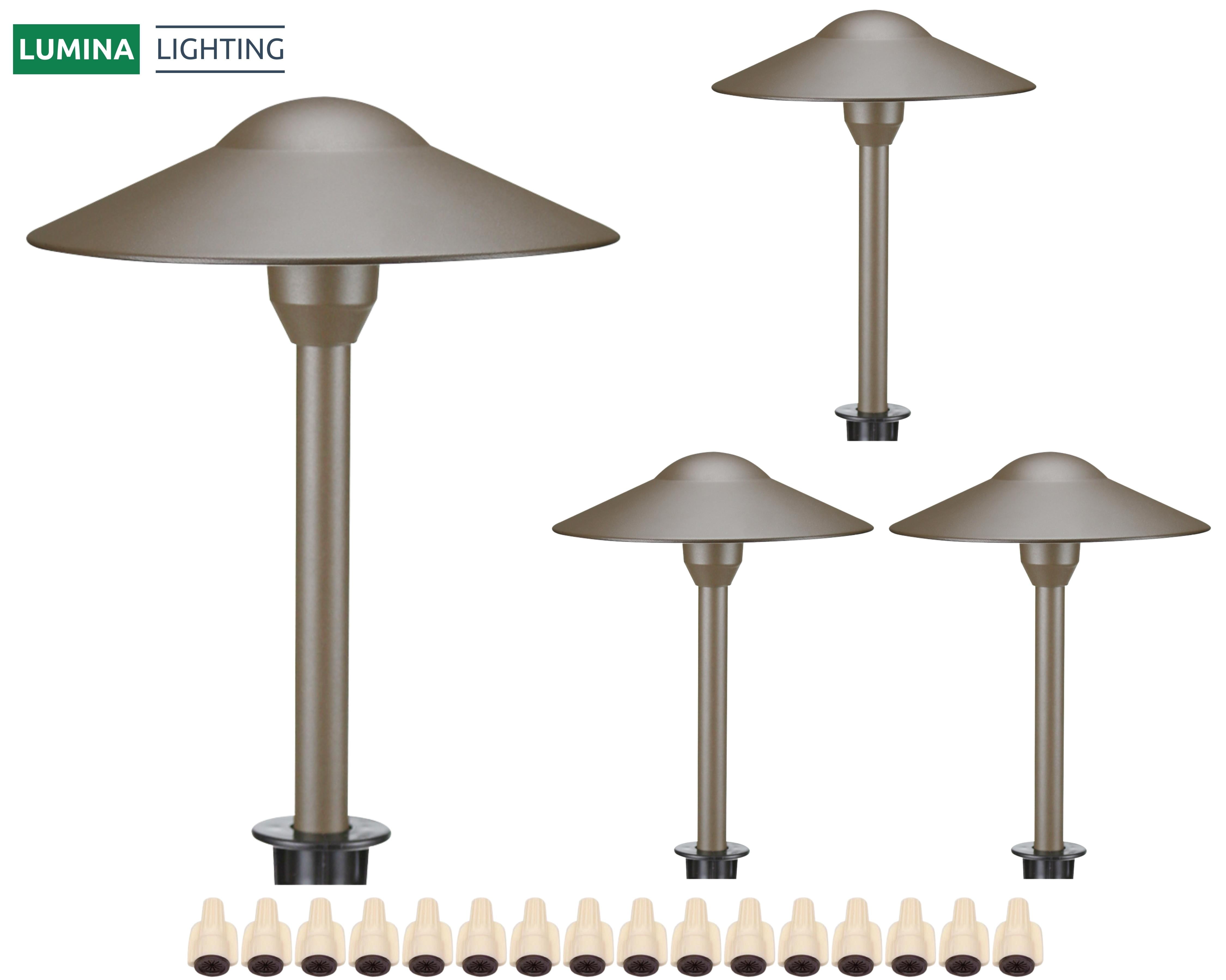 Lumina Lighting® 3W Landscape Pathway Lights (4Pack) Low Voltage