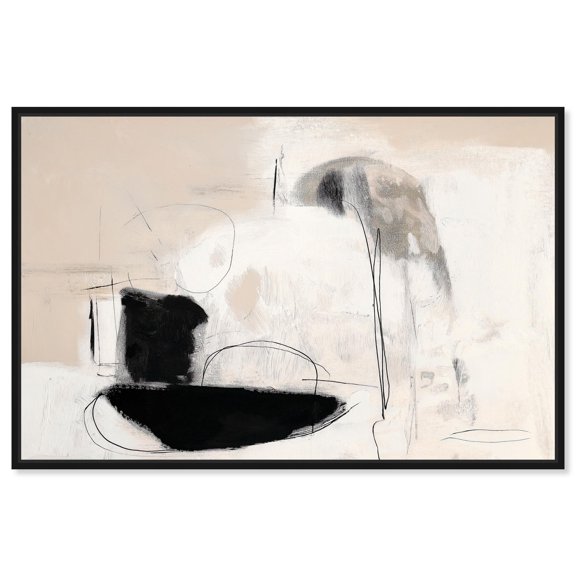Lumina Neutralis II Canvas Print Minimalist Art by Art Remedy, Black Frame, 24 x 16