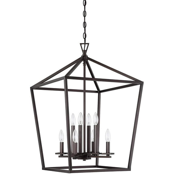 Luminance 8 Light 20 inch 60 Watt Cage Pendant