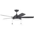 thumbnail image 1 of Luminance Atticus 52 Inch Ceiling Fan Contemporary Indoor Fixture with Integrated Dimmable LED Lighting | Includes 5 Reversible Graphite EC1005GRT, 1 of 2
