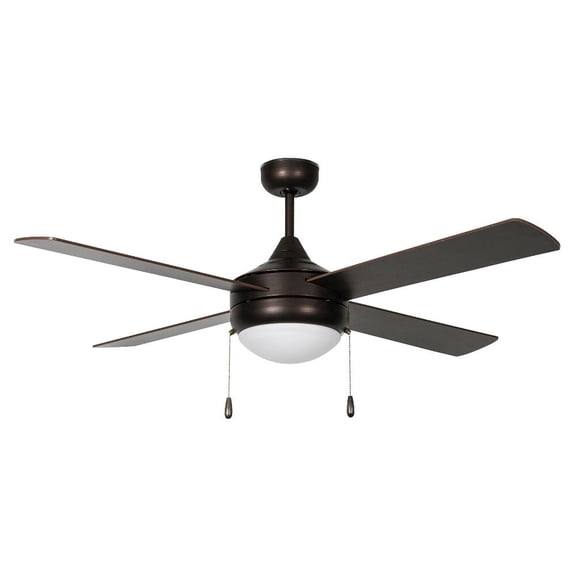 52CNT4ORB-ES-LED-Concord Fans-Centurion - 52 Inch 4 Blade Ceiling Fan with Light Kit   Oil Rubbed Bronze Finish with Oil Rubbed Bronze Blade Finish