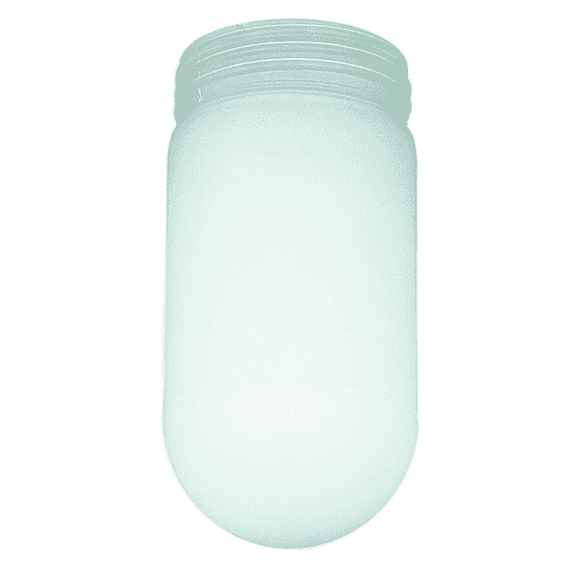 Luminance Frosted Vapor Globe 7" high, 3 -1/4 Fitter G953