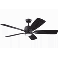 thumbnail image 1 of Luminance Kathy Ireland Home Ion Eco LED 60in Ceiling Fan with DC Motor | Hanging Fixture with Dimmable Light Kit, Wall Control, Downrod Mount | Graphite with Charcoal Solid Wood Blades, 1 of 7