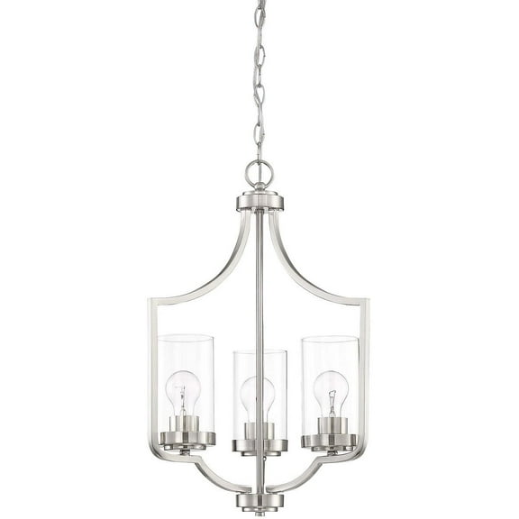Luminance Prestige 3 Light Chandelier with Clear Glass