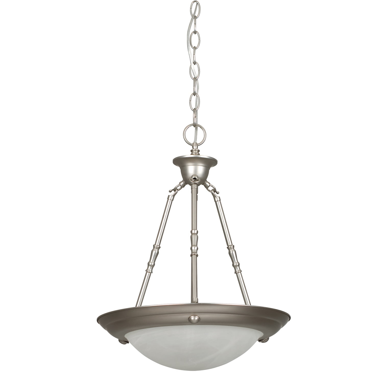 Luminance Sunset Lighting F7676-53 Two Light Bowl Pendant - Glass, Dimmable  - with Faux Alabaster Finish - Walmart.com, image size:1500x1500