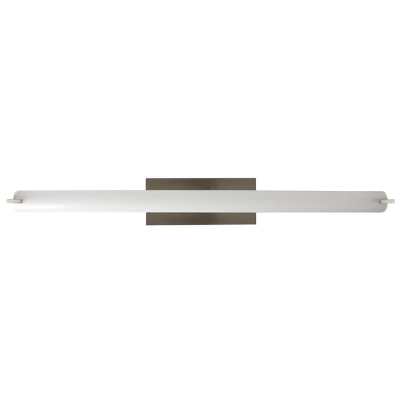 F8736-80-Sunset Lighting-37.25 Inch 30W LED Bath Vanity Bright Satin Nickel Finish