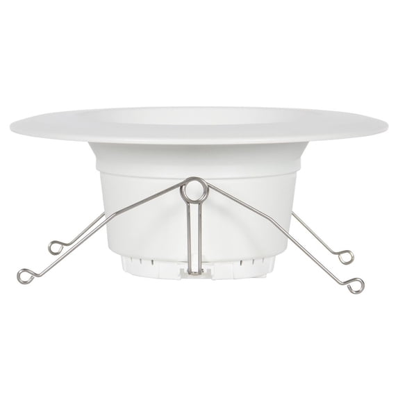 F9902-30-2-Sunset Lighting-7.38 Inch 15W LED Flush Mount White Finish