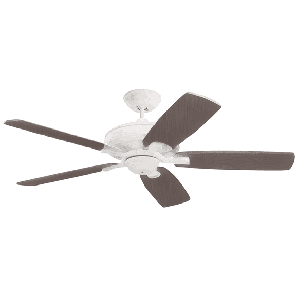 Luminance kathy ireland Home Penbrooke Eco 60" Ceiling Fan Premium Motor | Energy Star Fixture with 6-Speed Wall Control | Antique Pewter w/ Smoky Grey Solid Wood Blades CF5200AP-B78SM