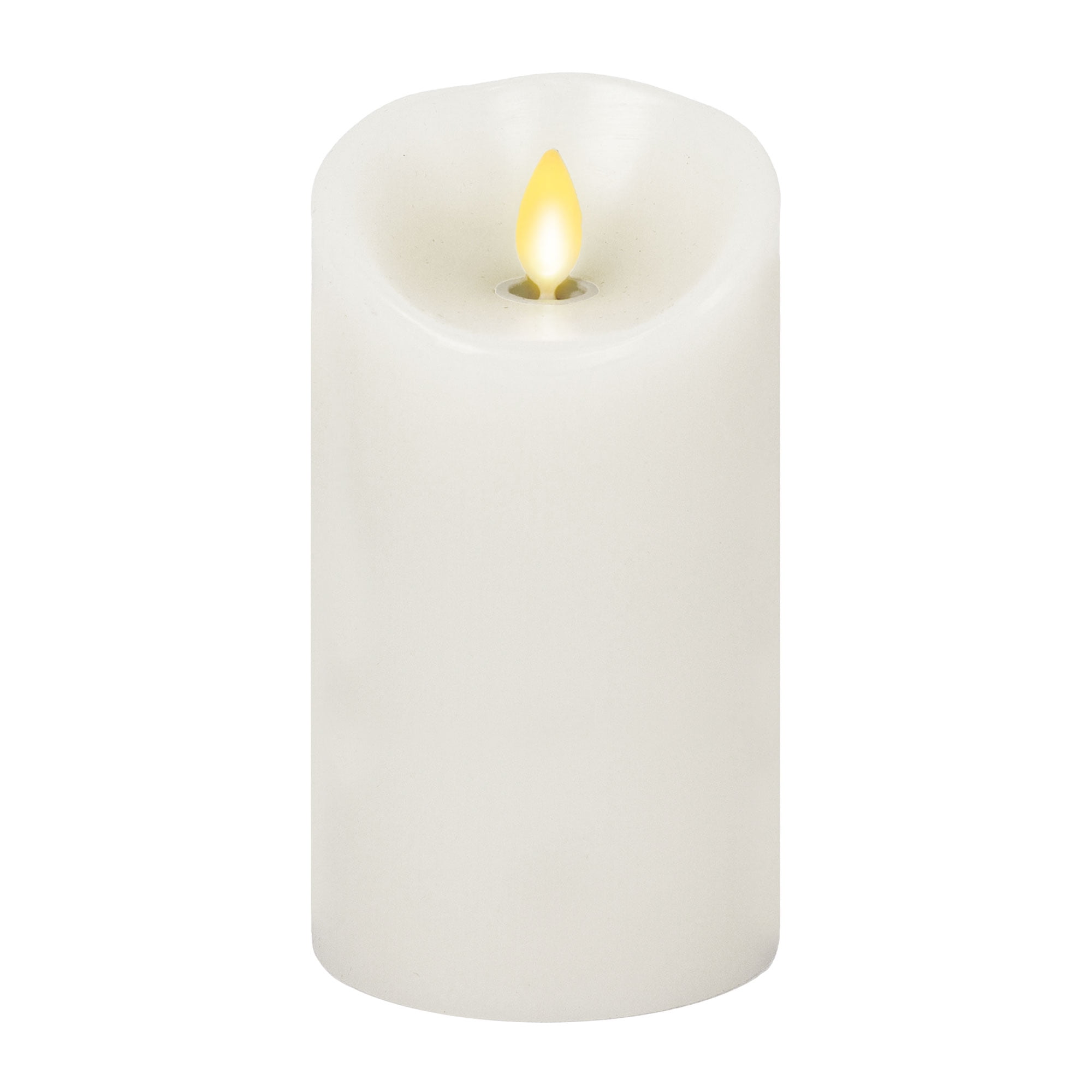 Luminara Classic 3 in. W x 6 in. H White Pillar Candle with Timer