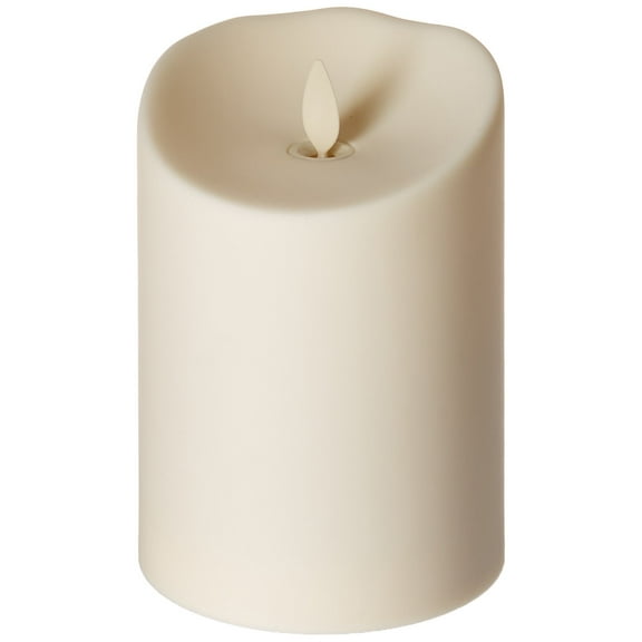 Luminara Flameless Outdoor Pillar Candle, Unscented Ivory 5 in.