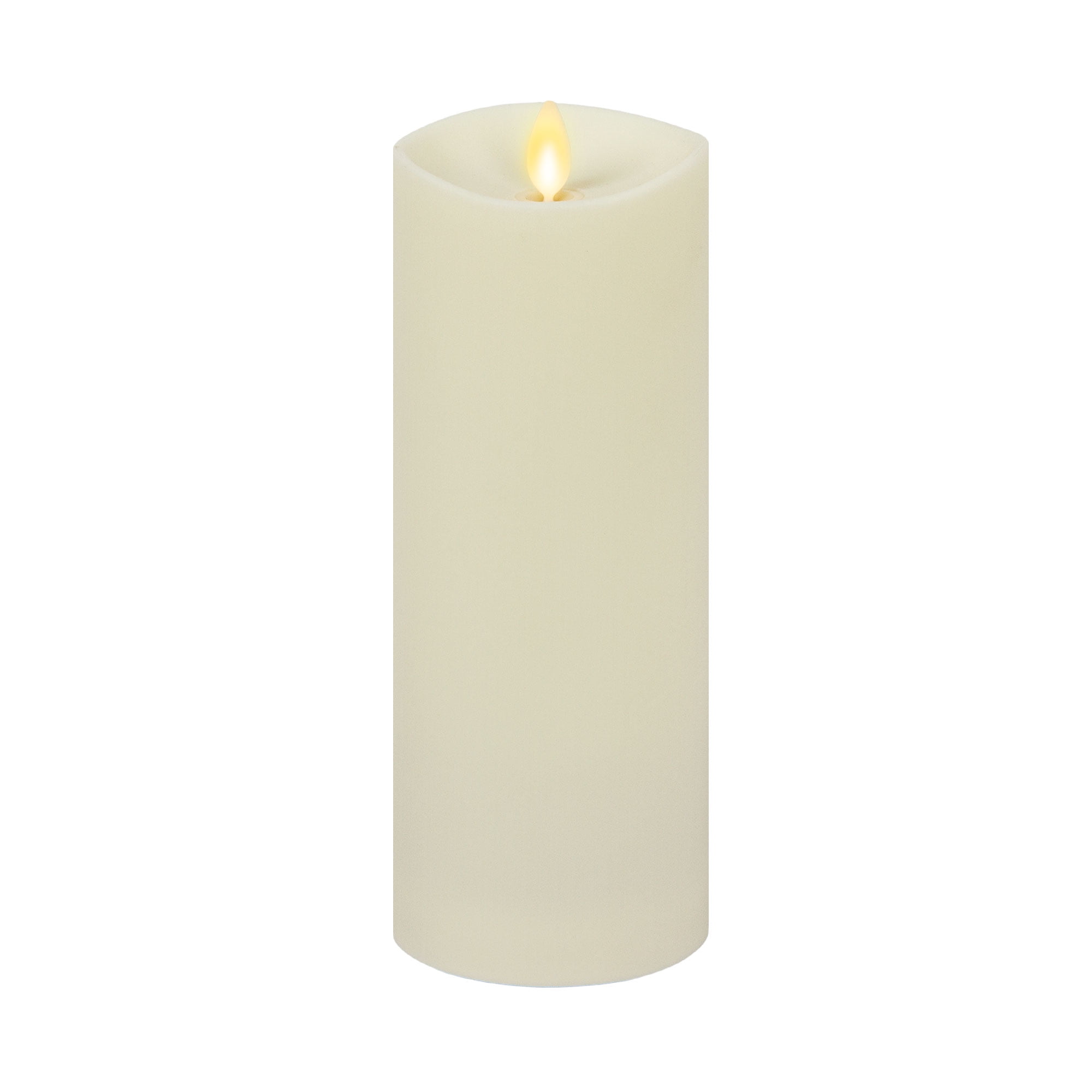 Luminara Outdoor Moving Flame Pillar Flameless LED Candle, Plastic