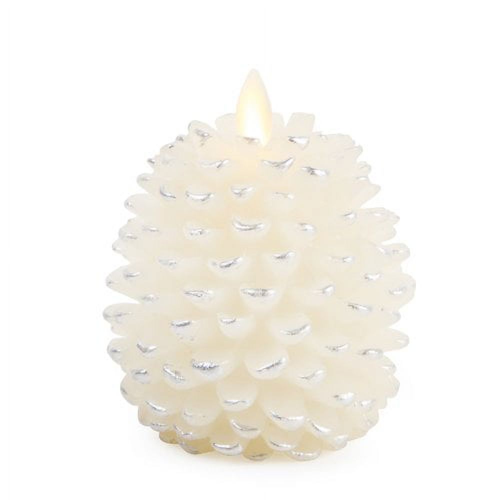 Luminara Pinecone Unscented Flameless Candle
