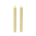 thumbnail image 1 of Luminara Set of 2 Moving Flame LED Taper (1x9.75), Flameless Candle, Melted Edge, Smooth Wax, Unscented - Ivory, 1 of 6