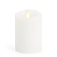 thumbnail image 1 of Luminara - White Flameless Candle Pillar - Melted Top Unscented - 3.5" x 4.5", 1 of 4