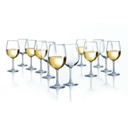 Luminarc 12 oz. Alto Clear Glass Wine Goblets 12 Piece Set