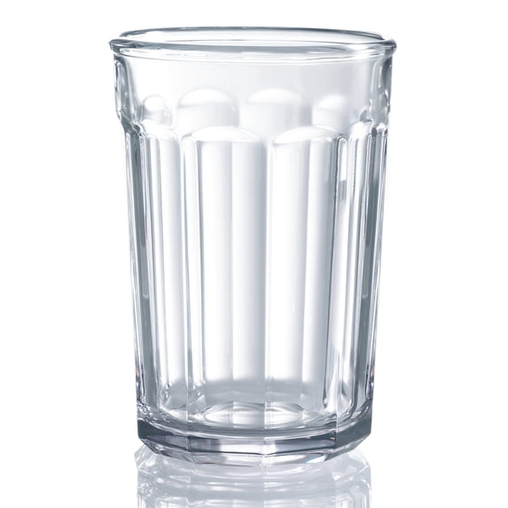 Luminarc Working 21-Ounce Storage Jar/Cooler with Lids, Set of 4 Tumbler Glasses, 4 Count (Pack of 1), Clear
