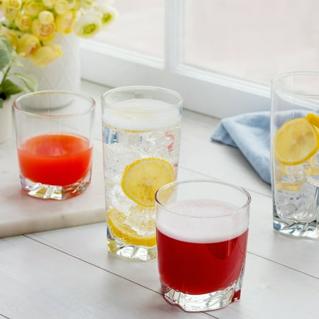 Luminarc Ascot 16 Piece Assorted Glassware Set