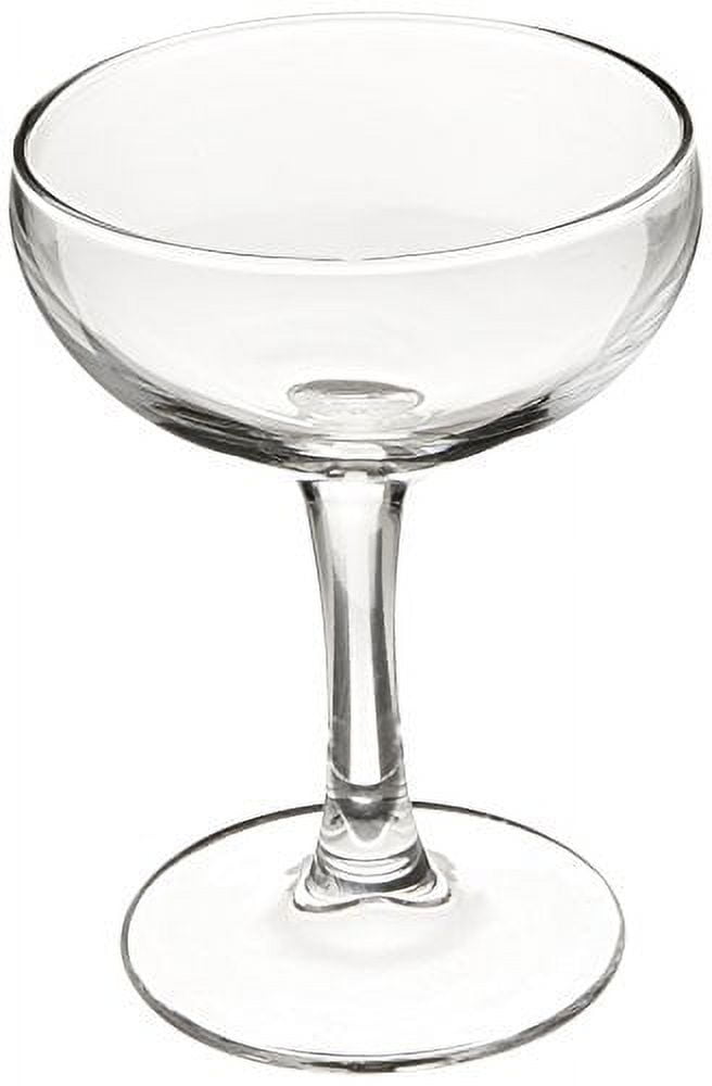 LEMONSODA Stemless Martini Glasses - Double Walled Design with Ring Base -  Drink Suspended in Air - 8 oz - Set of 4 Glasses