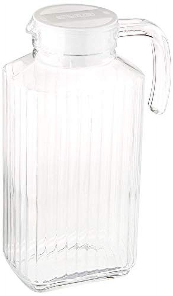Luminarc Quadro 1.7-Liter (57.5 Ounce) Pitcher, Glass, 1, Clear