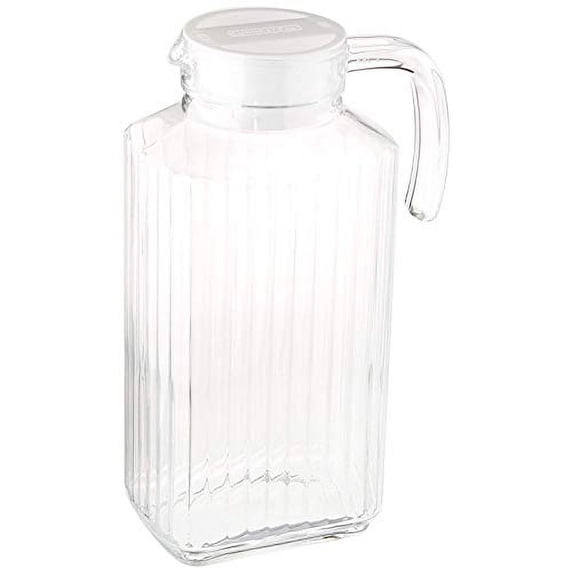 Luminarc Quadro 1.7-Liter (57.5 Ounce) Pitcher, Glass, 1, Clear