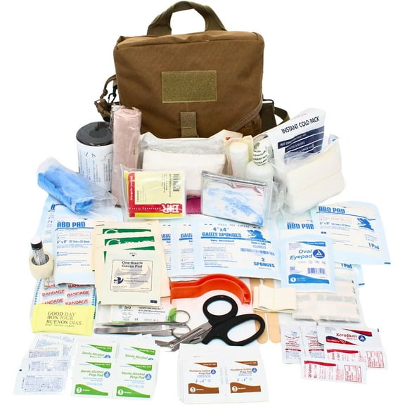Luminary Family Medical Kit – Complete Emergency First Aid Solution for Home & Outdoor Adventures | Durable, Compact & Organized | for Families, Travelers, and Pets | HSA/ Eligible (Coyote Tan)