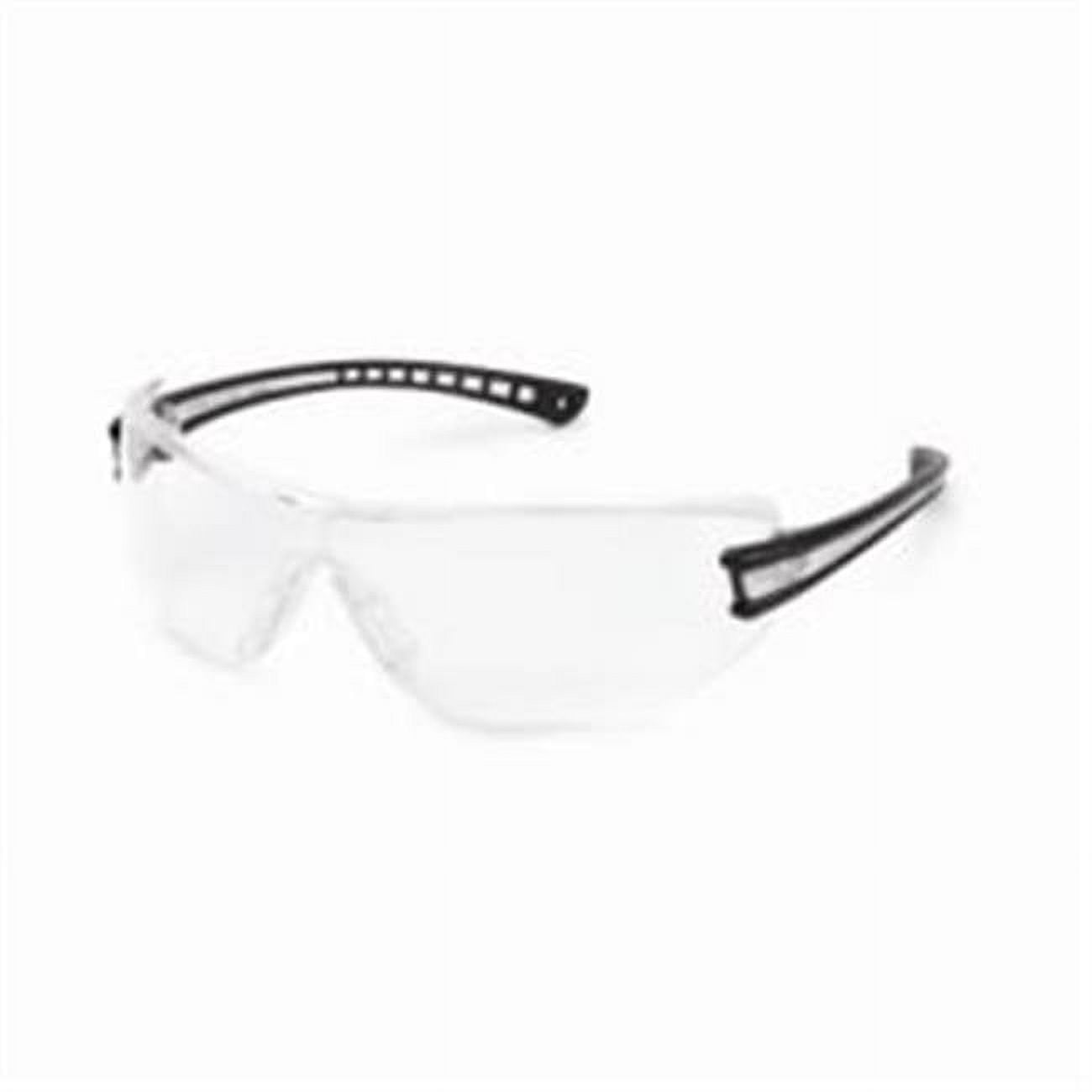 BISON LIFE Anti Fog Safety Glasses - Clear Wraparound Lens, Adjustable Temple, Side Protection, Pack Of 3 For Mowing, Woodworking, DIY