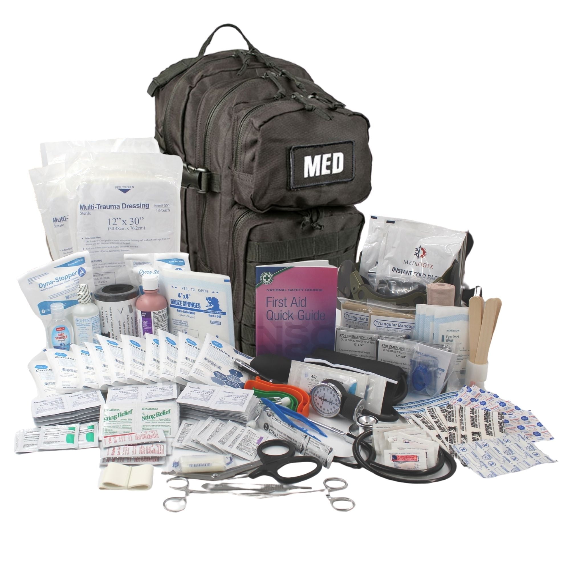 IFAK Trauma First Aid Kit With Tourniquet - Military Style Medical Kit For Emergency & Survival