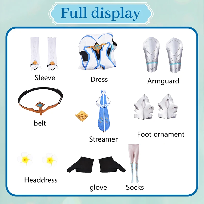 Lumine Cosplay Costume Genshin Impact Adult Carnival Uniform Anime