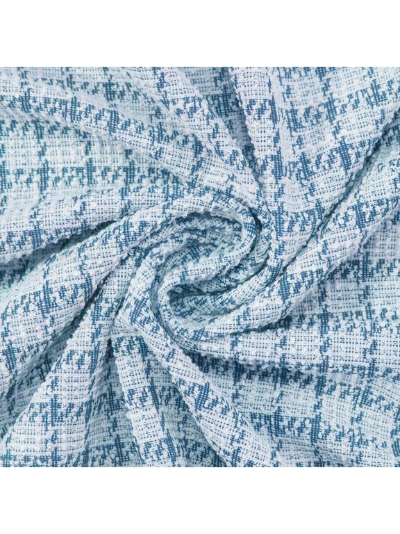 62 Inch Wide 98% Polyester 2% Spandex Houndstooth Sewing & Craft Fabric, 5 Yard Pre-cut