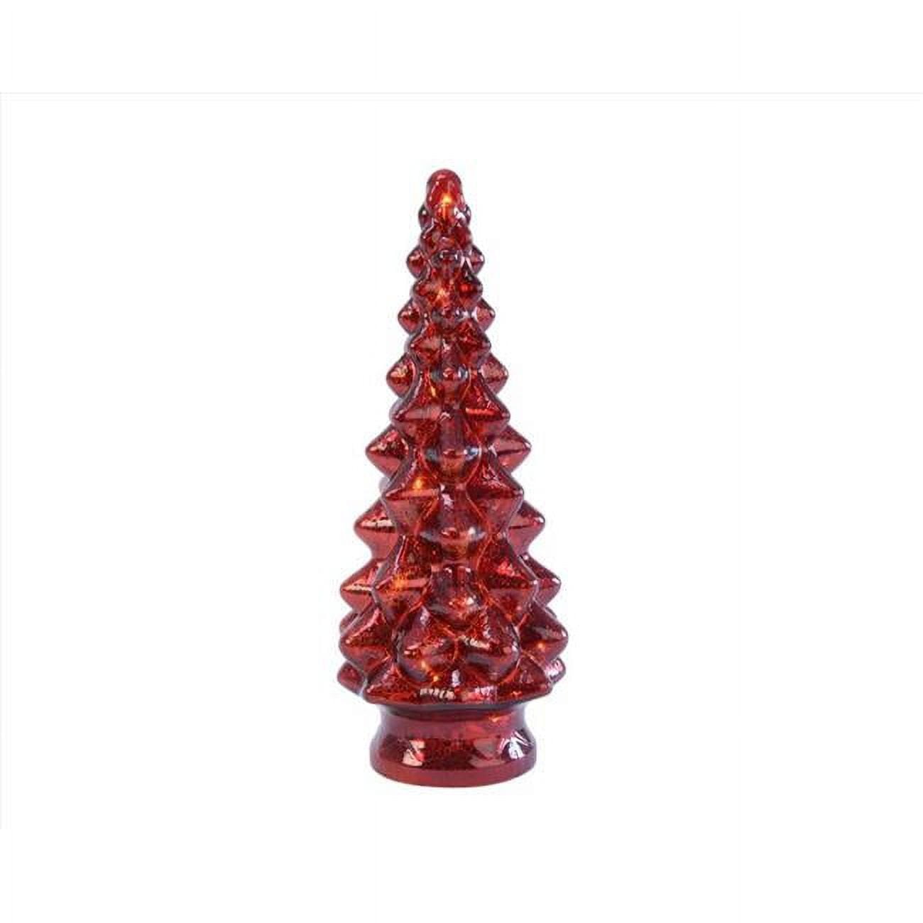 Lumineo 9086520 13 in. LED Lighting Christmas Tree, Red Pack of 6