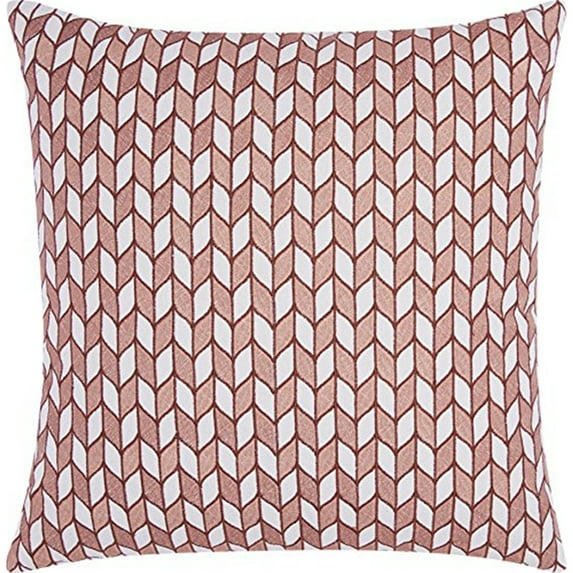 Luminescence Rose Gold Block Chevron Pillow