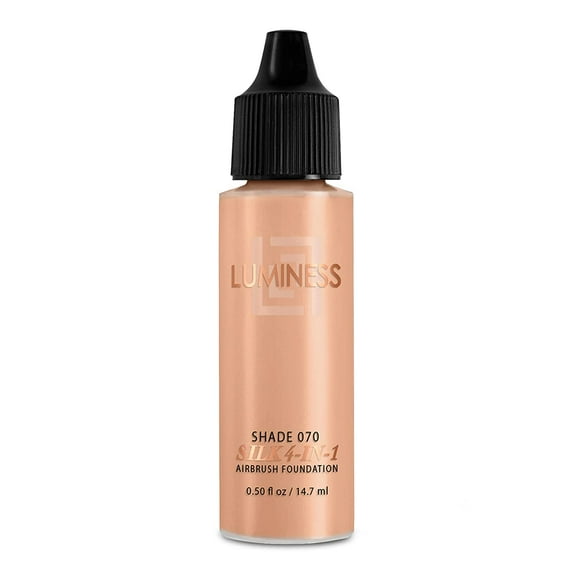 Luminess Air Silk 4-In-1 Airbrush Foundation- Foundation, Shade 070 (.5 Fl Oz) - Sheer to Medium Coverage - Anti-Aging Formula Hydrates and Moisturizes